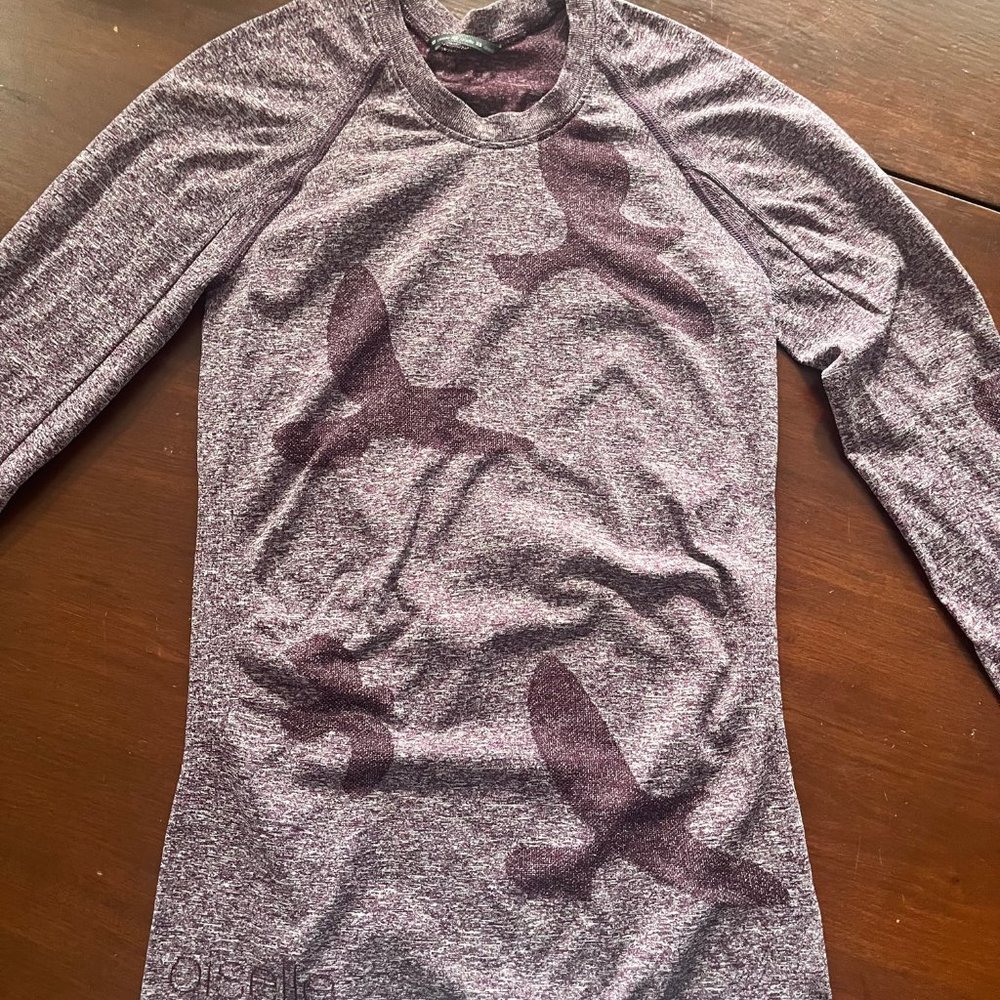 Women's Purple Oiselle Flyte Long Sleeve, XS